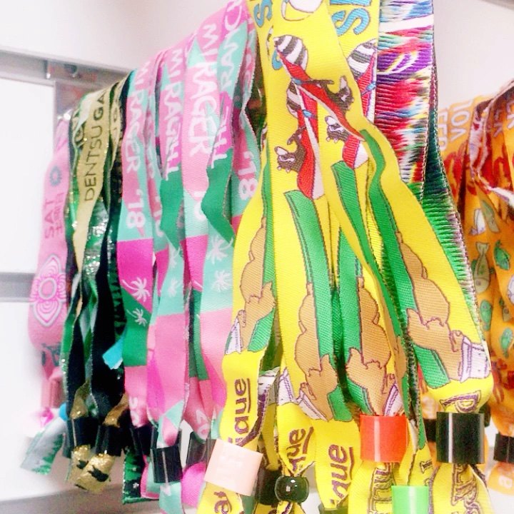 Custom Fabric Event Bracelet/oem Woven Wrist Bands Festival Embroidered