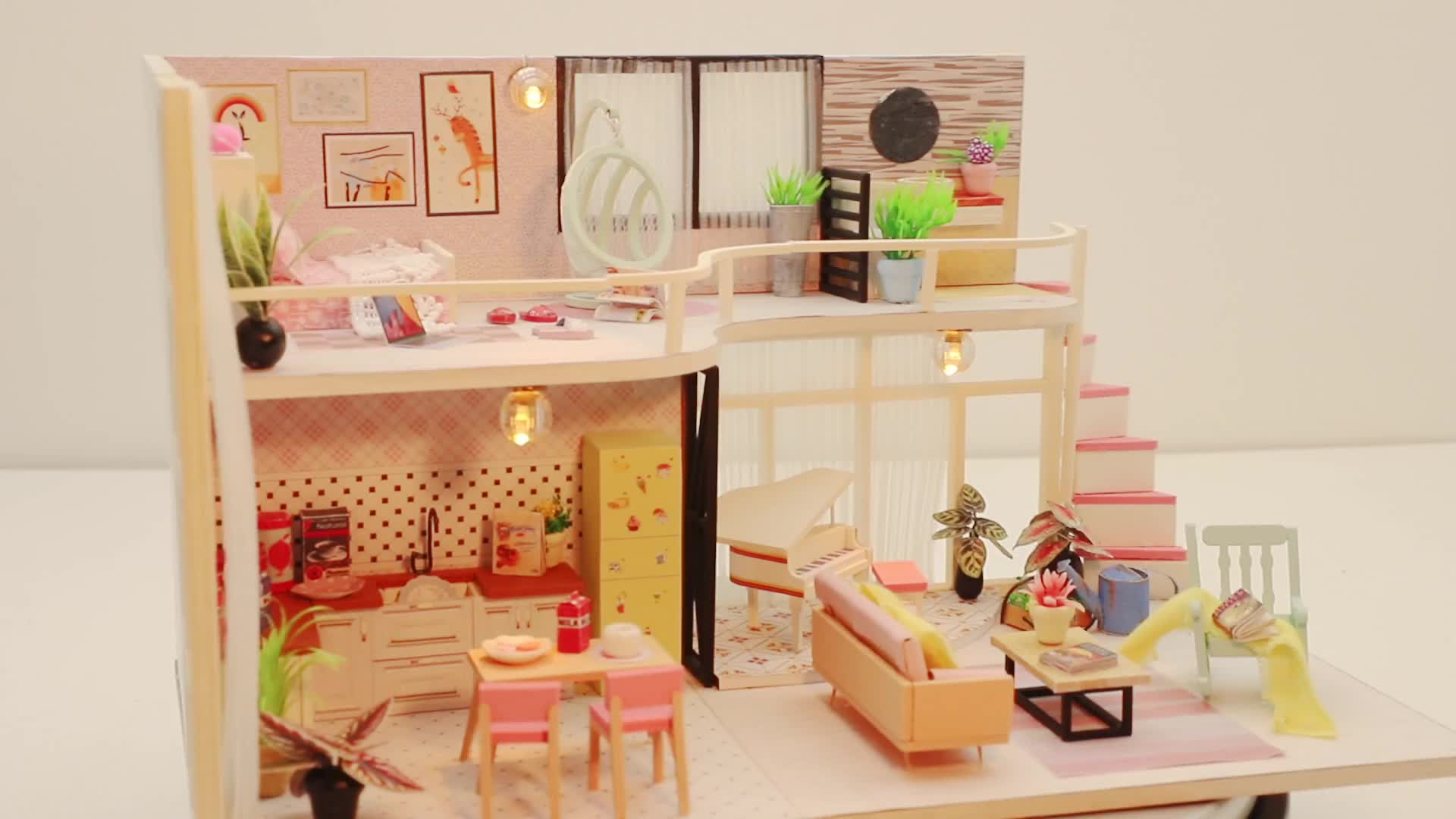 New Design Doll House Diy Cute Room,118 Scale Wooden Doll House Buy