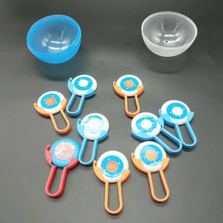 Hot Selling Mini Plastic Flying Disc Game Launcher Toy For Vending