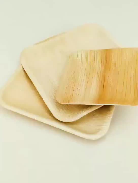 2019 Eco Friendly Banana Leaf Biodegradable Areca Leaf Plates Bulk