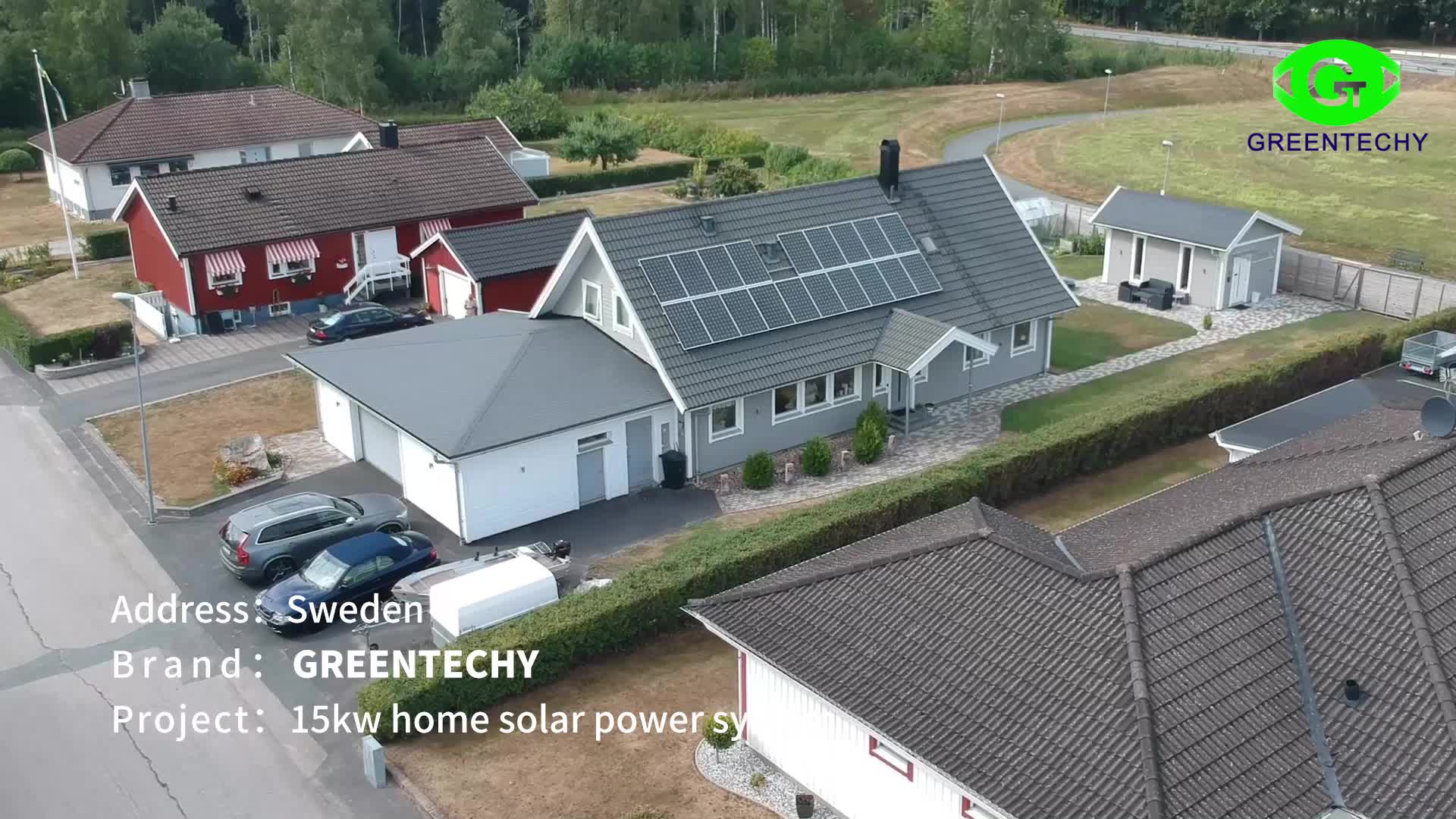 6kw Complete Set Solar Panel System Kit For A Whole House 6000w Solar