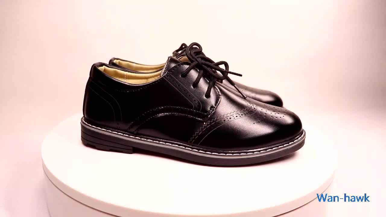 School Shoes Black Boys Dress Shoes Kids Laceup Comfort Oxford Boys