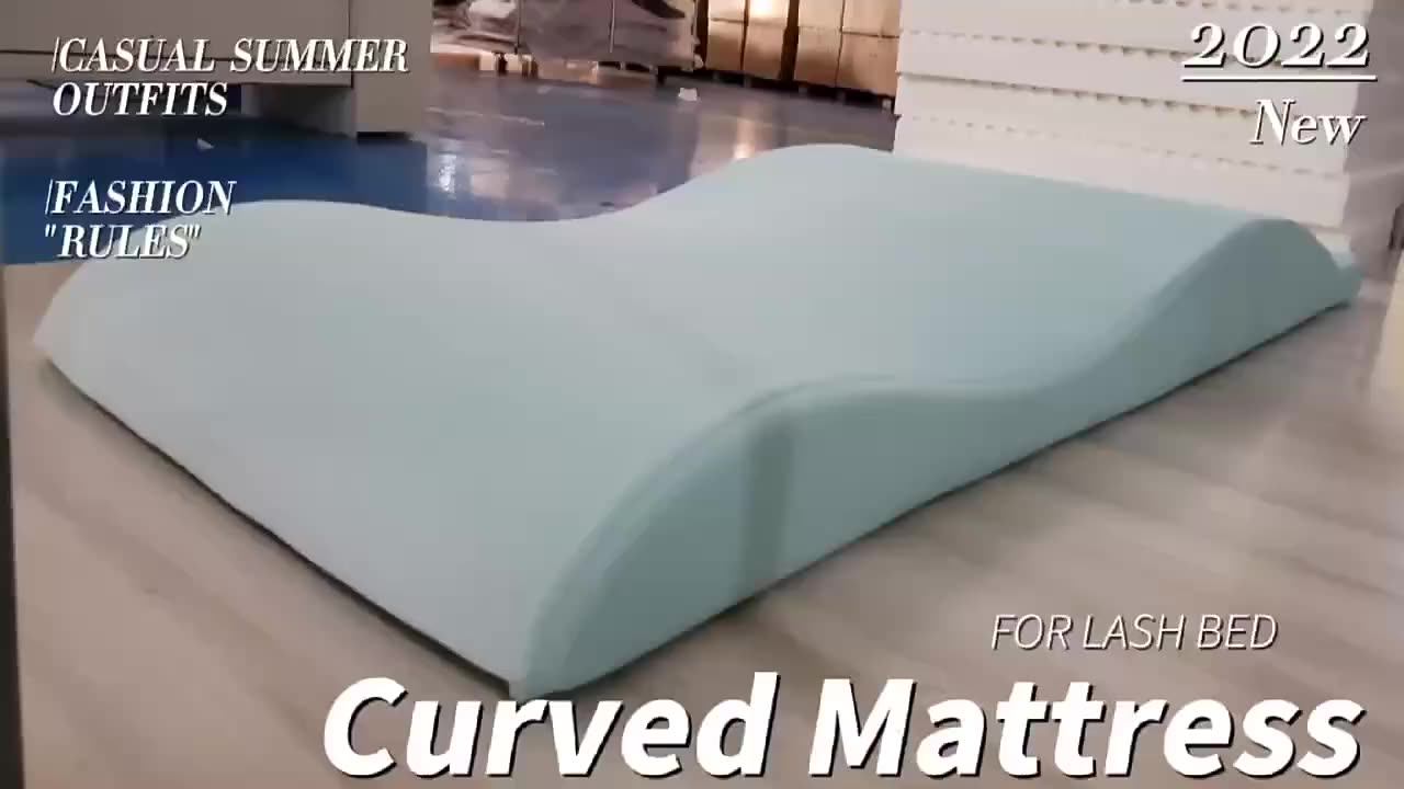 Wholesale Beauty Salon Curved Extension Lash Bed Topper Velvet Massage