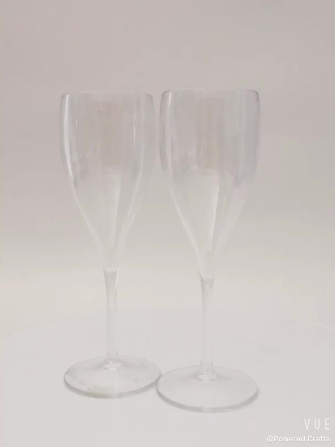 Wedding Plastic Wine Glass Clear Champagne Flutes Disposable Glasses