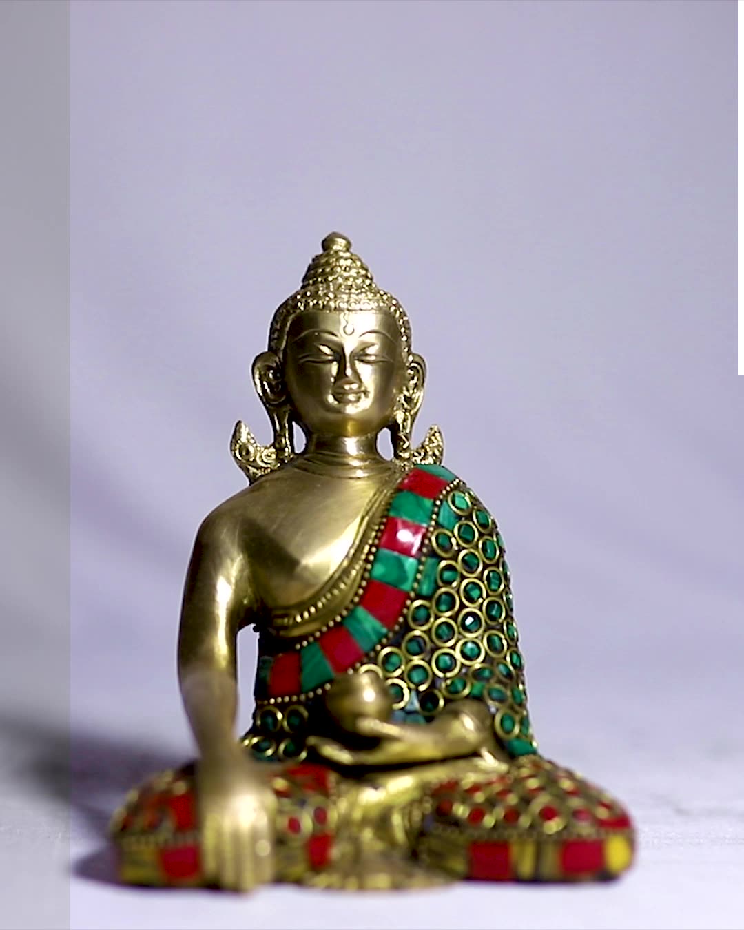 2021 New Style 100% Handmade Blessing Buddha Brass Statue For ...