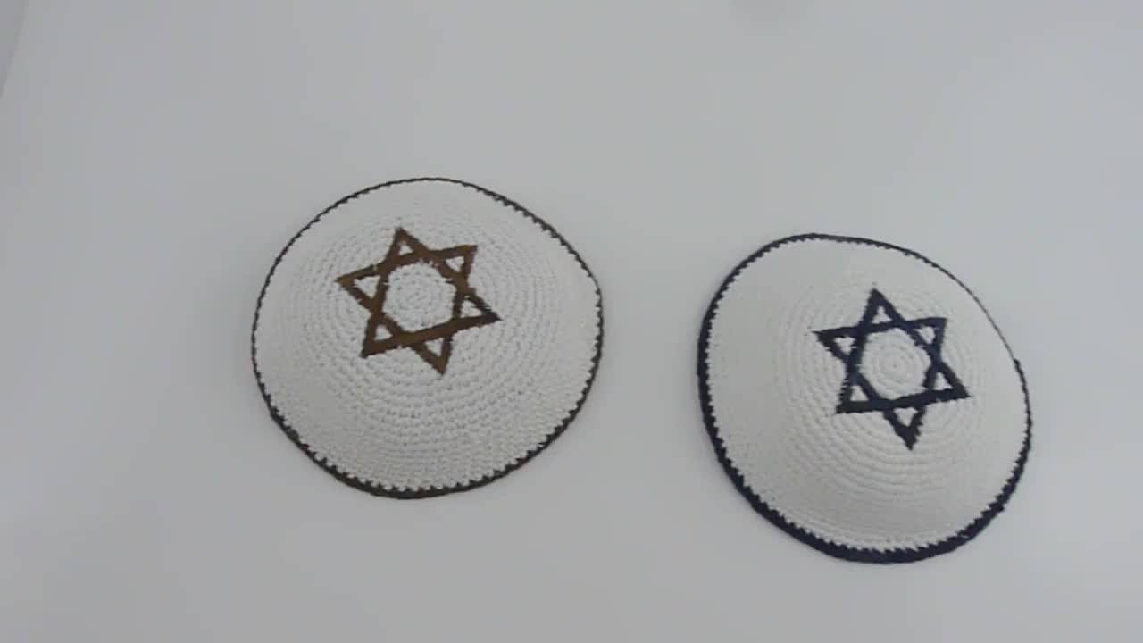 High Quality Jewish Kippot Judaic Knit Kippah Kippot Ready To Ship