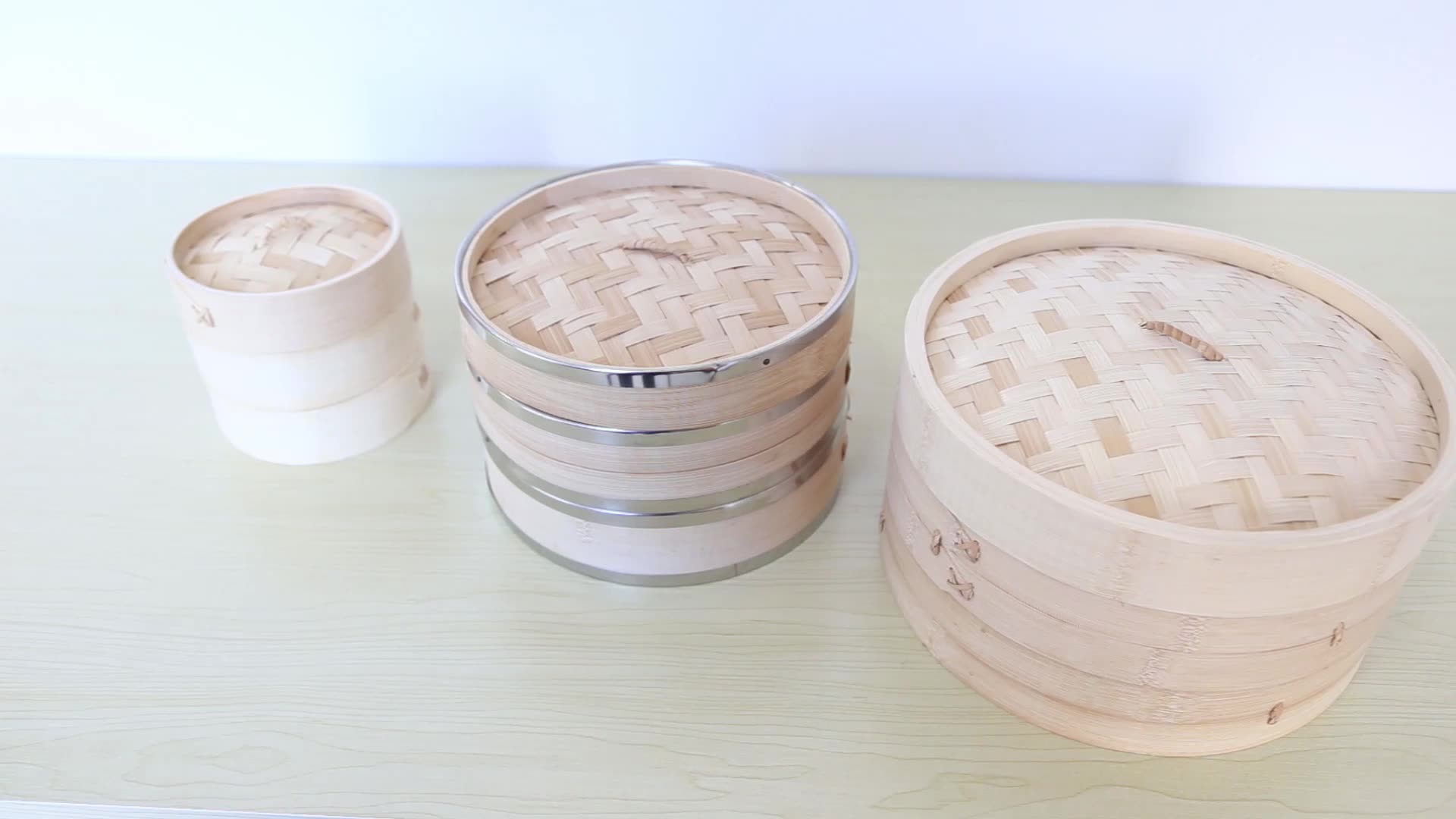 Flexzion Bamboo Steamer Basket Set (10 Inch), 50 X Steamer Liners And 2