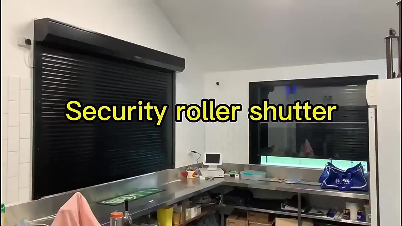 Hurricane Proof Motorized Rolling Shutter Security Electric Aluminum