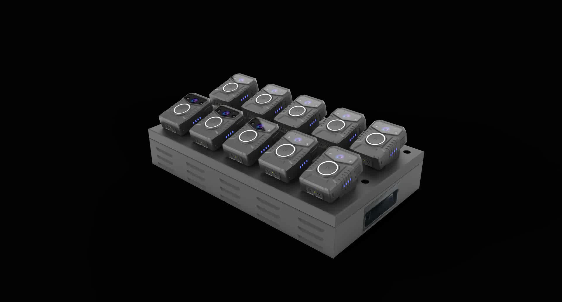 Professional 8/10 Ports Docking Station 1080p Full Hd Body Worn Camera