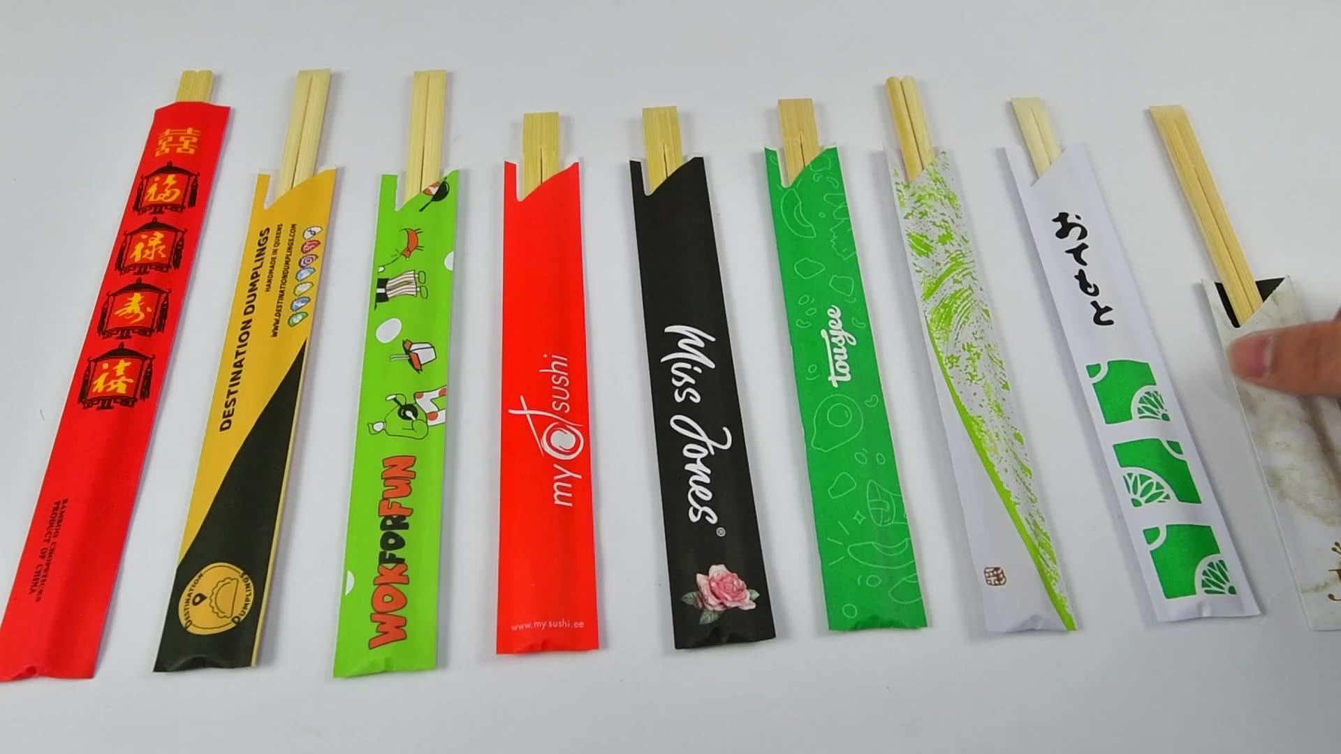 2019 Popular Engraved Disposable Chopsticks Tensoge Chopstick