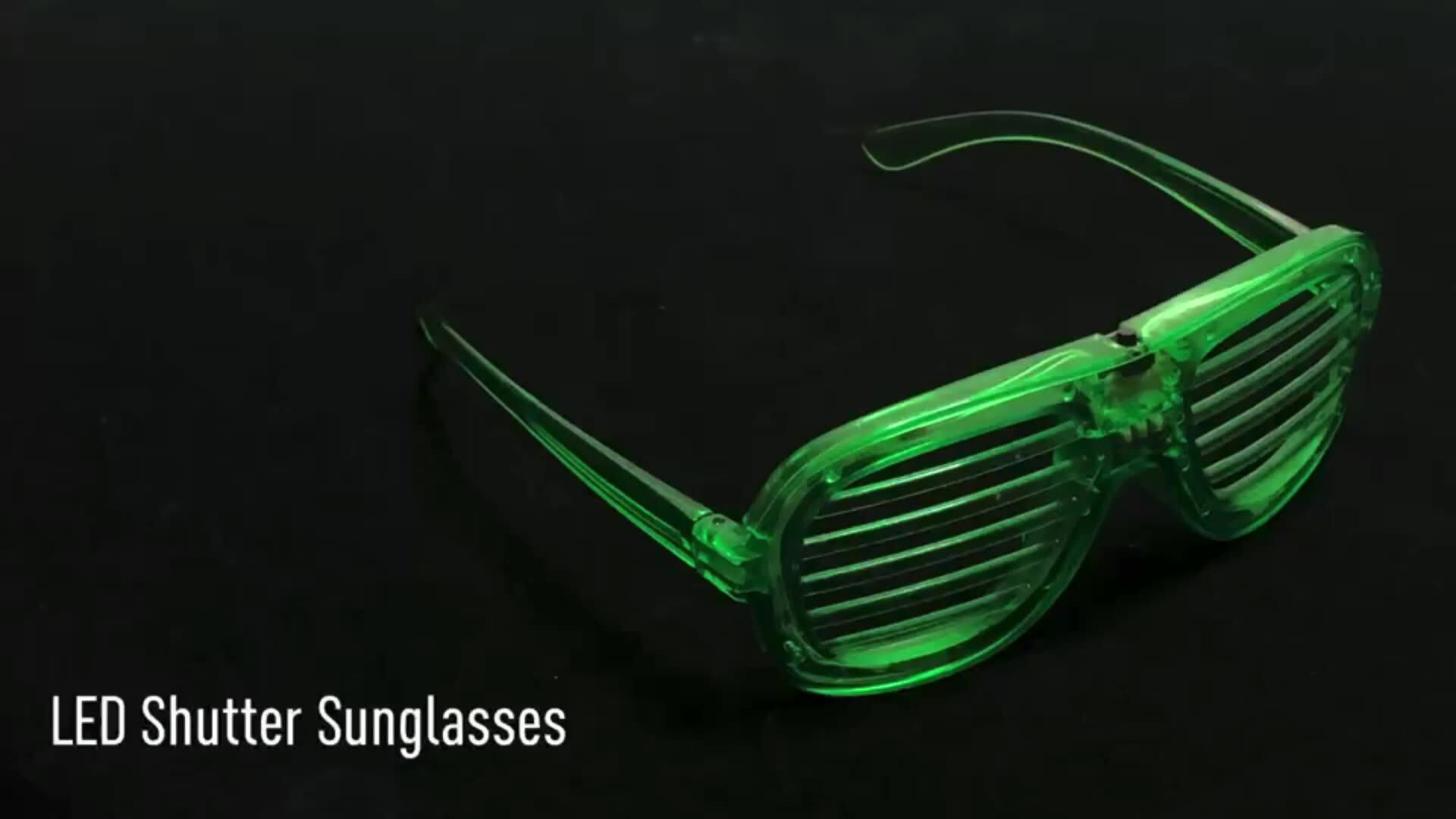 St. Patrick's Day Shamrock Glasses - Green Four Leaf Clover Sunglasses For Irish Party & Leprechaun Costume