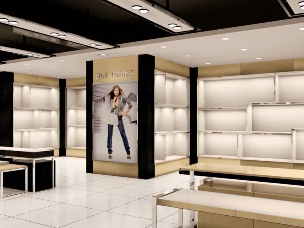 Simple Handbag Store Interior Display Mdf Laminate Handbag Wall Display