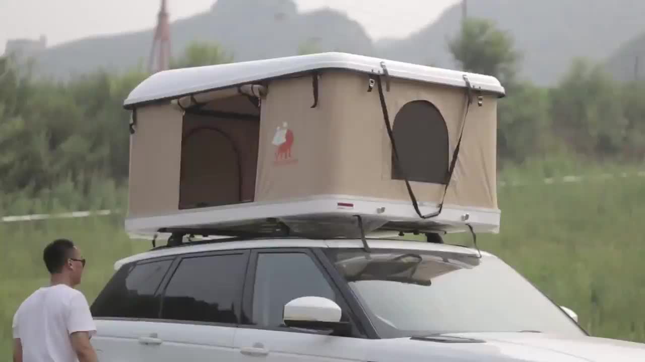 Hard Shell Roof Top Tent / Car Suv Minivan Rooftop Tent Auto Foldable