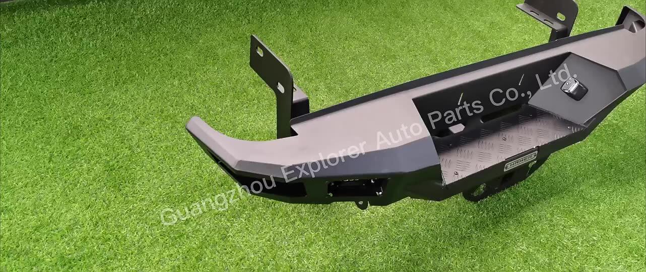 Auto Steel Bumpers With Led Winch Shackle For Dmax 20122019 Car Rear