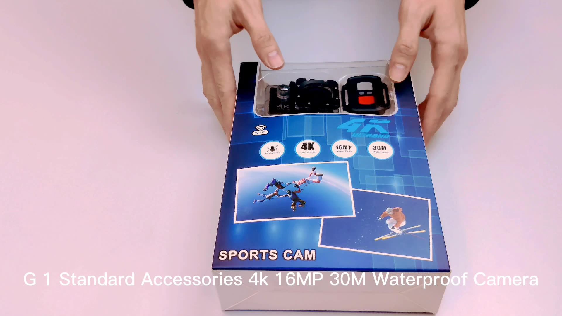 Outdoor Activities Sports Camera 4k Wifi Waterproof 1080p 30/60fps Camera For Sports&action With