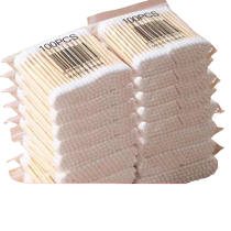 Use grade medical cotton swabs disposable double-headed baby special baby ear cleaning and disinfection makeup absorbent cotton swab sticks