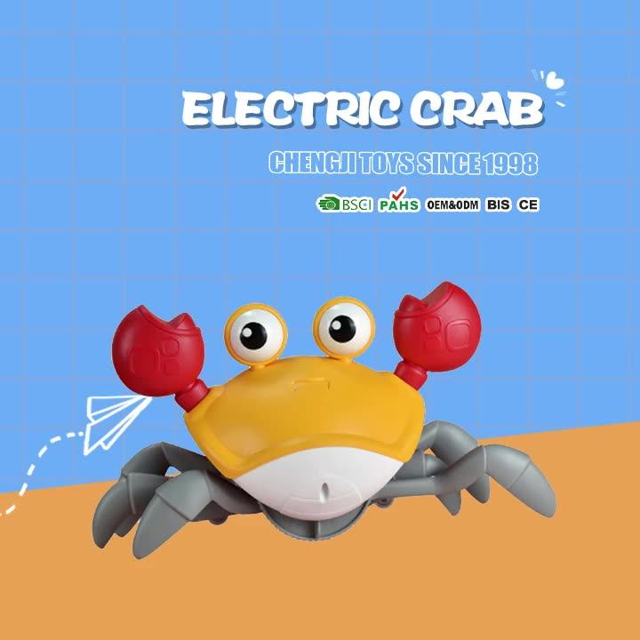 Chengji Walking Sensor Crawling Induction Electric Crab Toy Educational