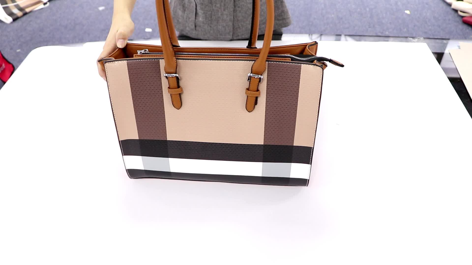 Guangzhou Huadu Shiling French Designer Leather Digital Print Tote Bag