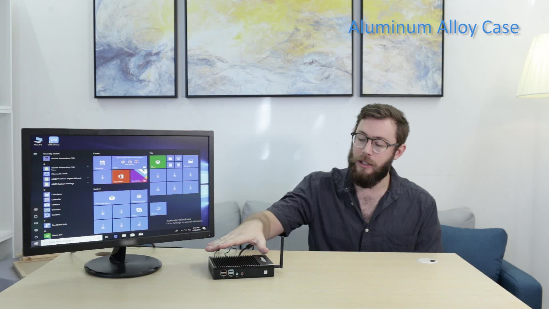 Factory X86 Micro Pc Window S10 Pro Mini Computer Fanless Amd Mini Pc