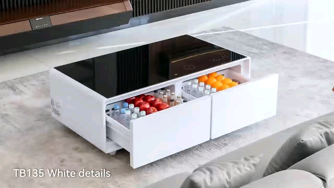 Multifunction Smart Coffee Table Freezer Mini Refrigerator Living Room