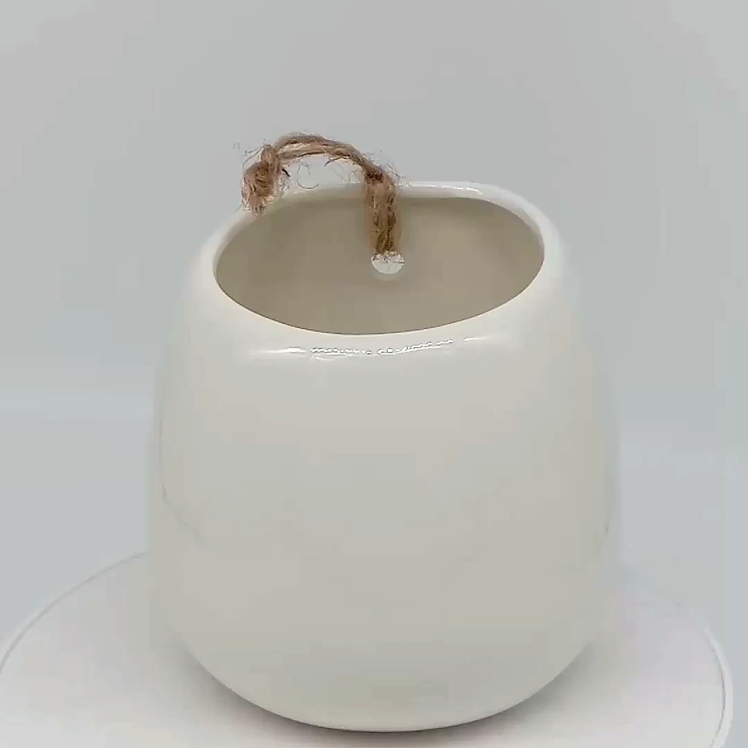 Ceramic Wall Hanging Pot For Hanging Wall Decorative Flower Pot Buy