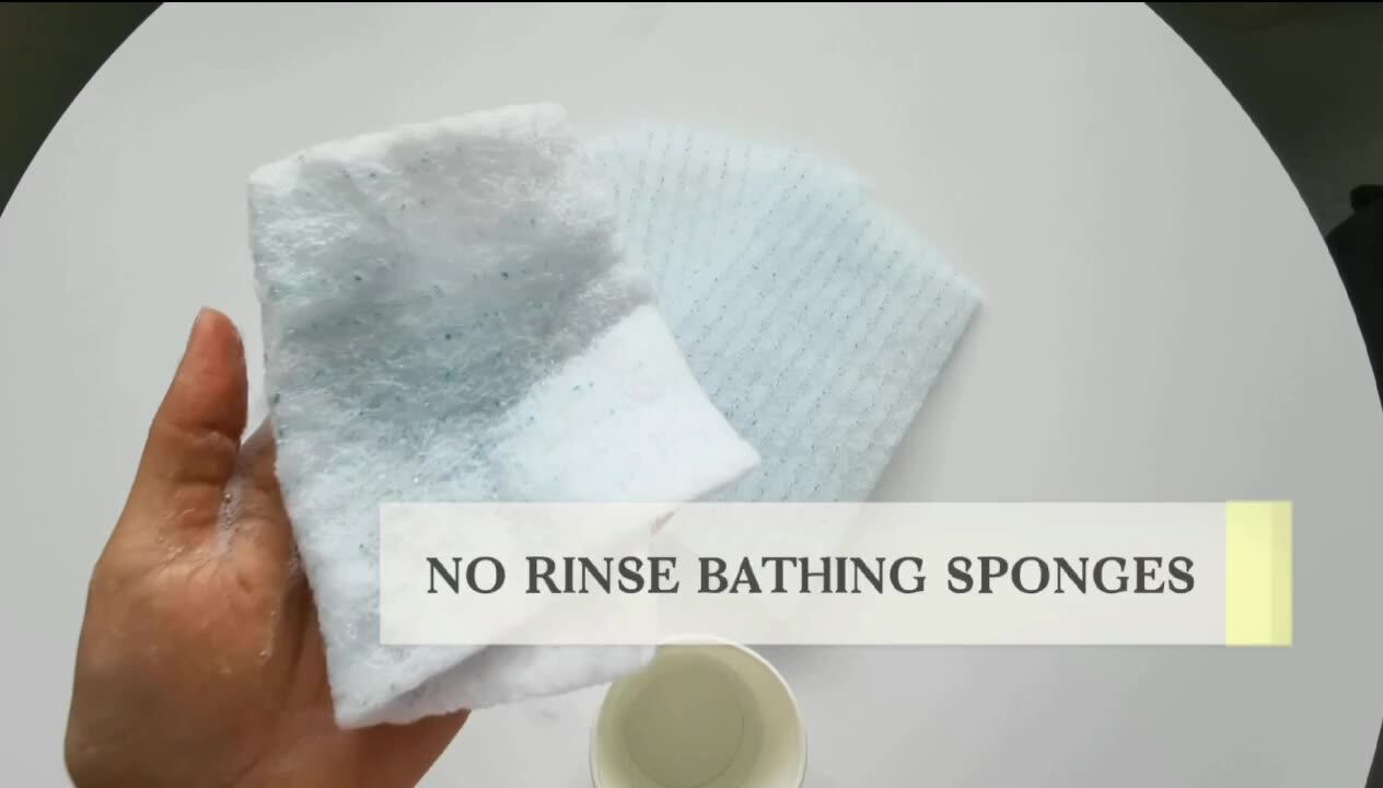 Disposable Adult No Rinse Travel Pack Wipes Bed Bound Patients Supplies