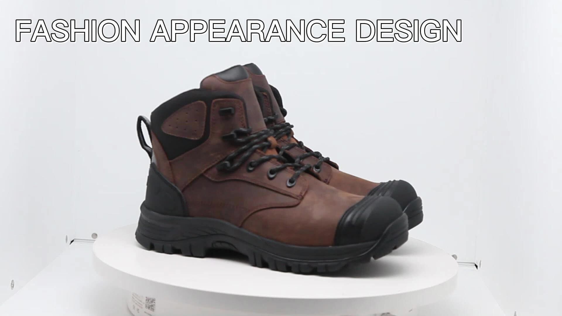 Anteng Genuine Leather Esd Antistatic Antipiercing Safety Boots Steel