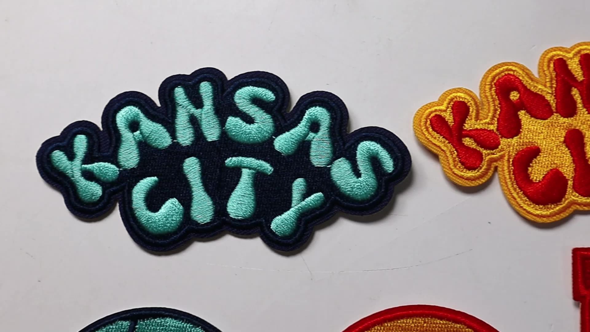 Fashion Embroidered Logo Badges Design Sew On Trucker Hat Patches Iron On Cowboy Hat Embroidery