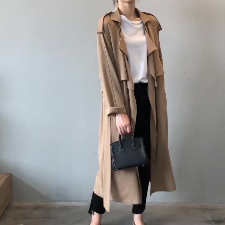 Gabardina Larga De Estilo Coreano Y Mujer,Abrigos Largos De Alta Para Oficina,Otoño E Invierno,2021 - Buy Las Mujeres Abrigo Largo,Abrigo De Las Mujeres,Chaqueta Para Mujer Product Alibaba.com