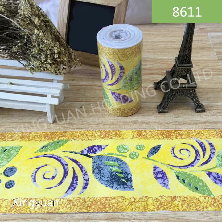 Colorful Design Pvc Wall Border Sticker For Decoration Self Adhesive