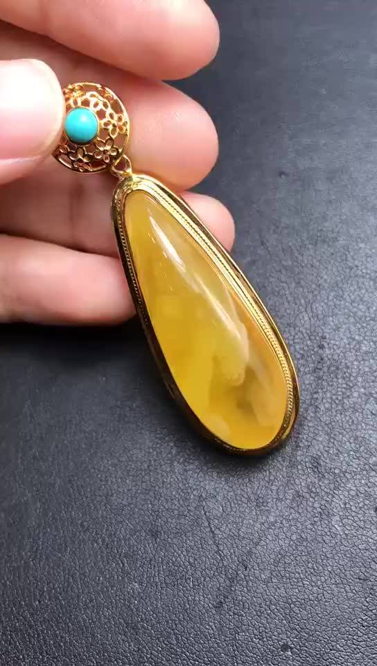 Bangkok Jewellery Wholesale Classic 925 Sterling Silver Plated Natural Amber Gemstone Necklace