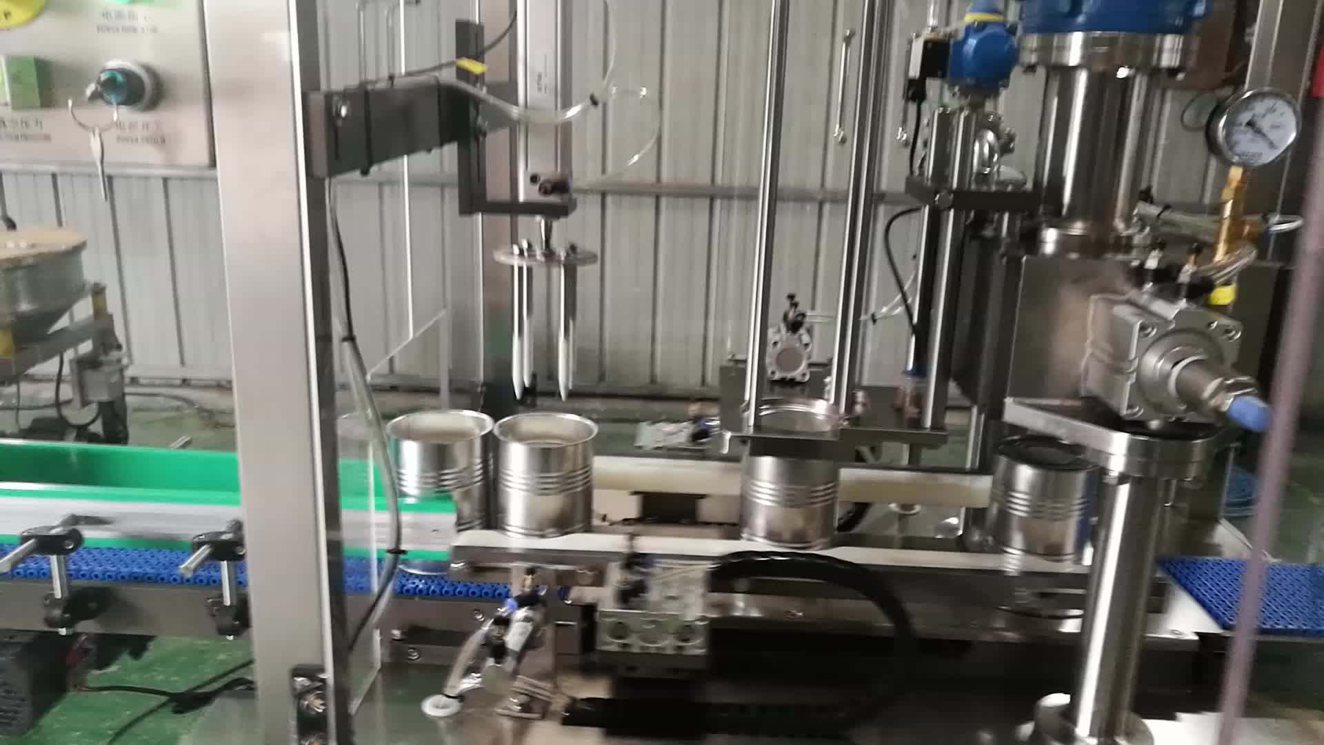 Factory Supply Automatic Nitrogen Sardines Fish Canning Machine Sardine