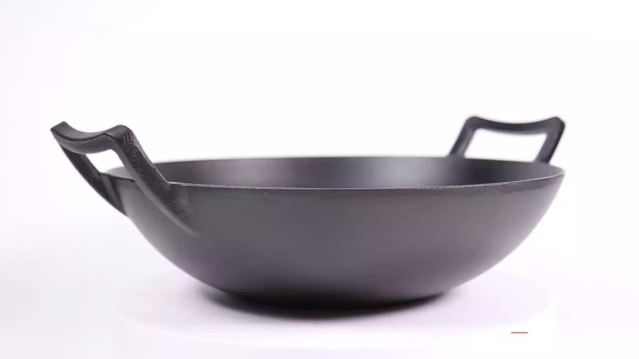 Wholesale China Wok Cast Iron Large Wok Round Stir Fry Wok For Sale