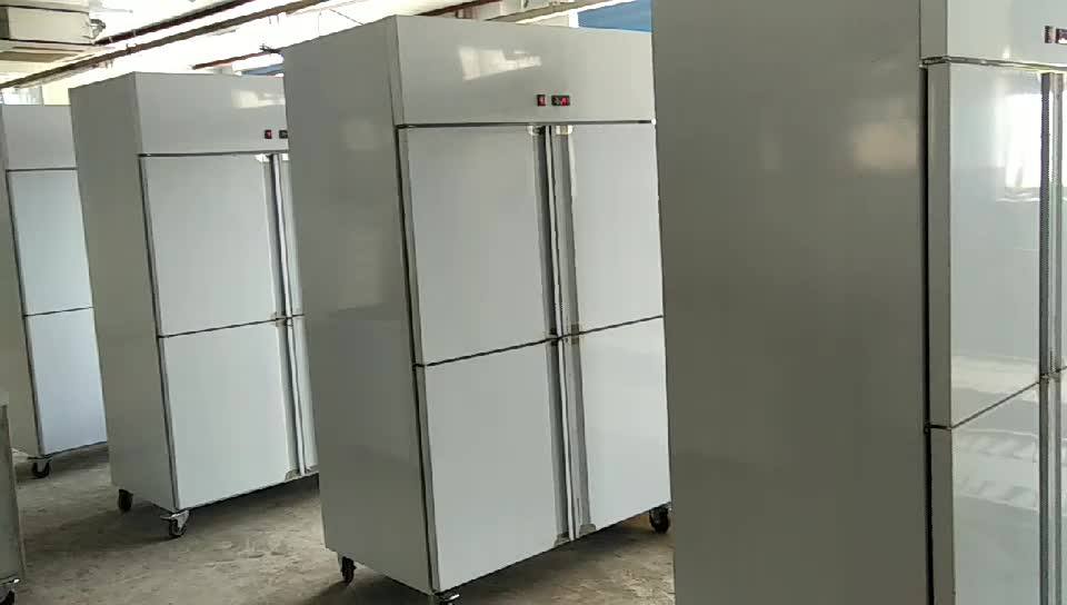 Two Door Upright Commercial Freezer 1000l Bakery Tray Commercial