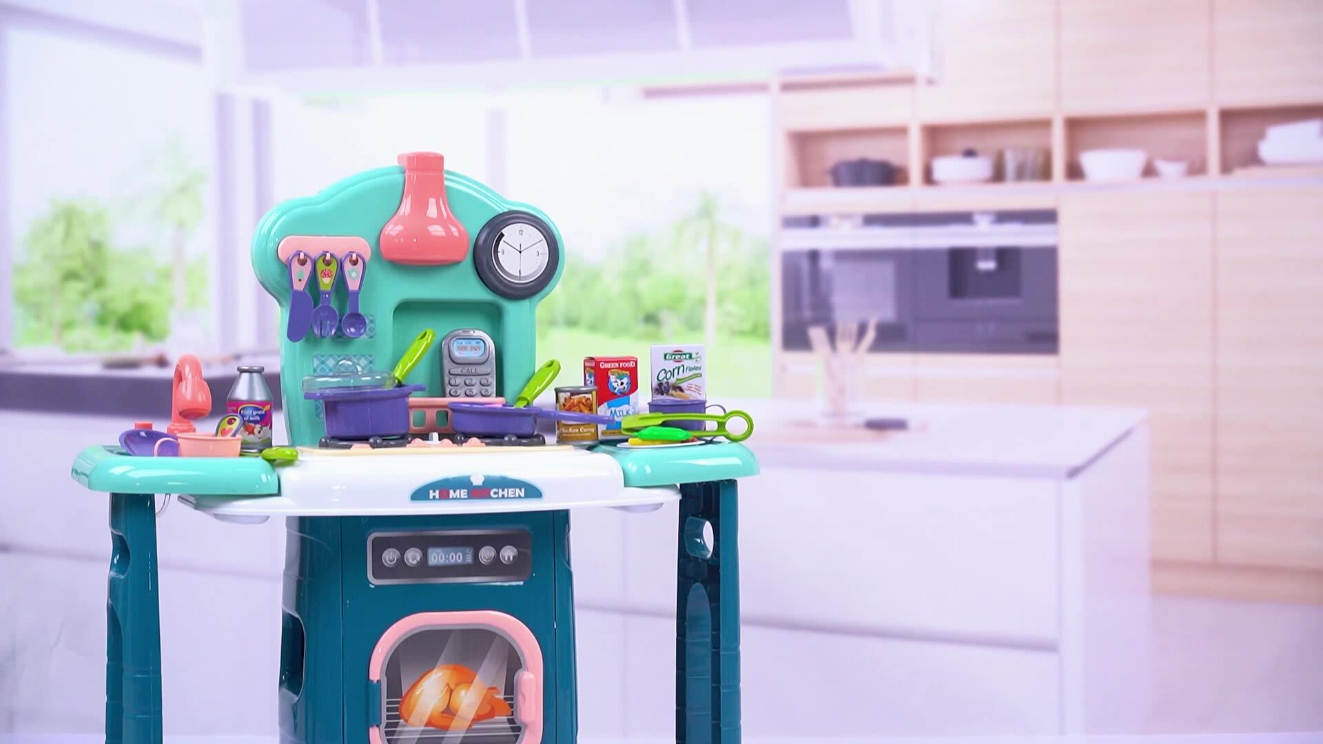 New in Portable Cooking Set Fun Kitchen Toys for Kids