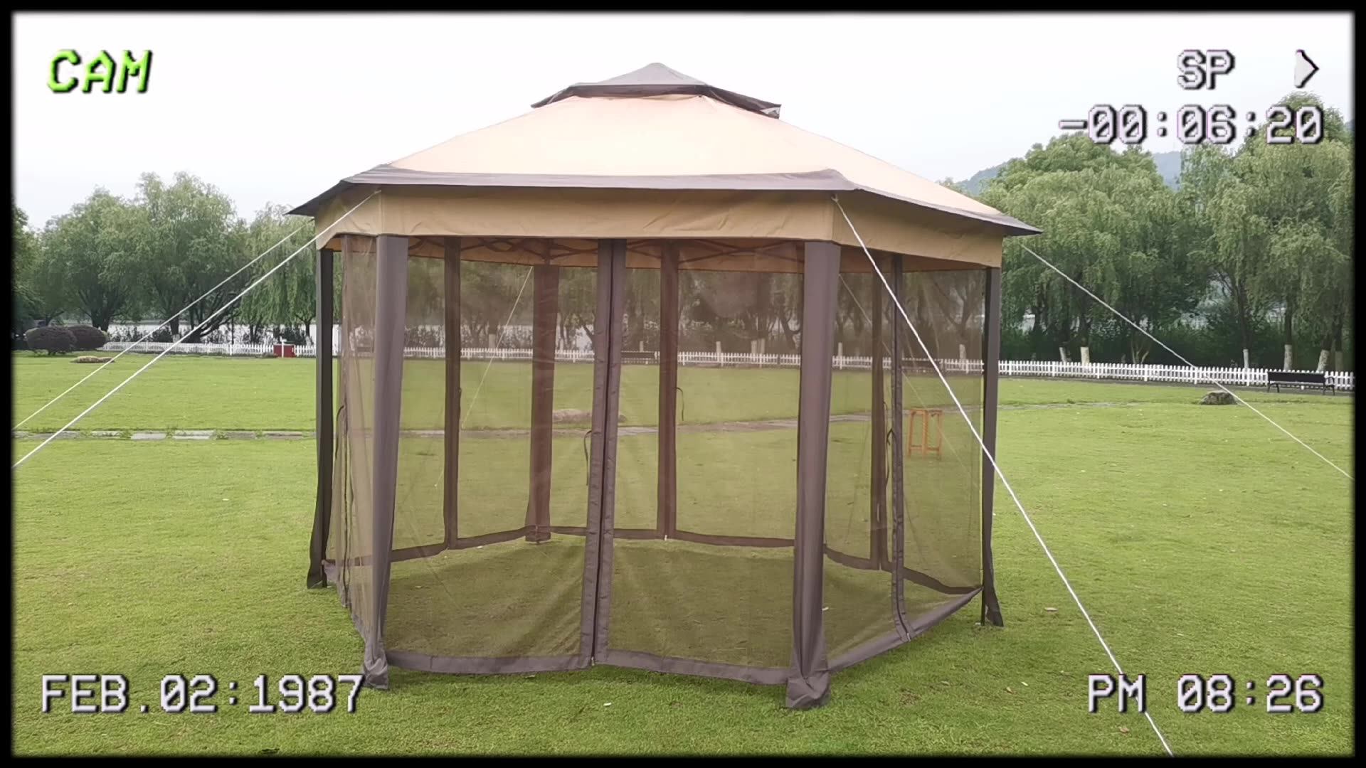 3.65x2.74x2.3m Pergola Gazebo - Buy 