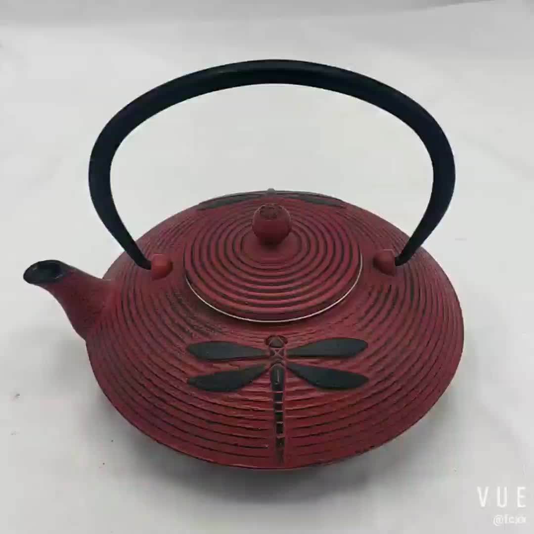 Enamel Japanese Cast Iron Teapot Kettle With Dragonfly Buy Japanese