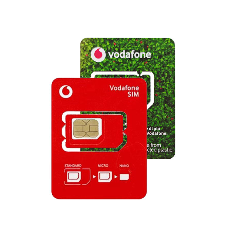 Italian Sim Card Milan, Europe, Multi-Country Universal Vodafone Data Internet Mobile Phone Card for Study Abroad and Travel 5g