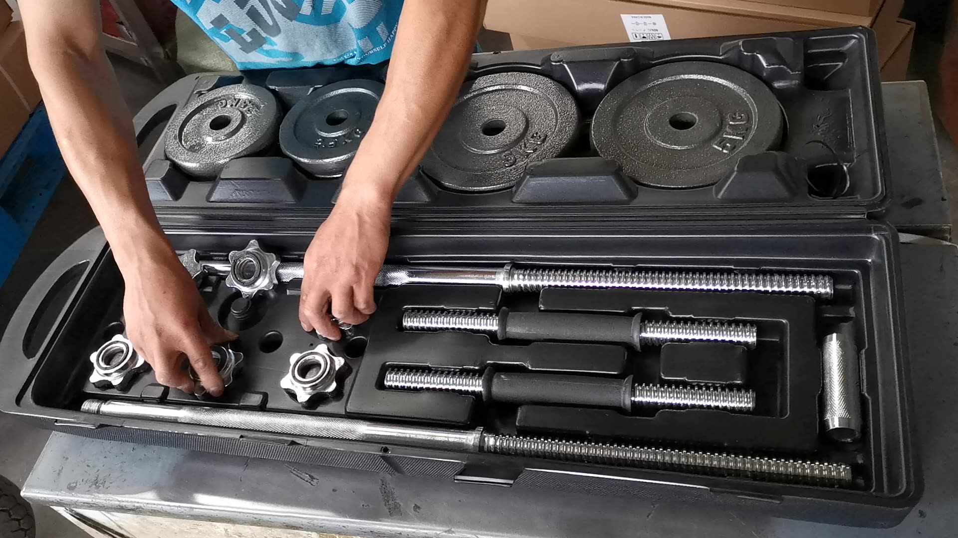Спортивный набор для фитнеса Dumbbells 50 kg
