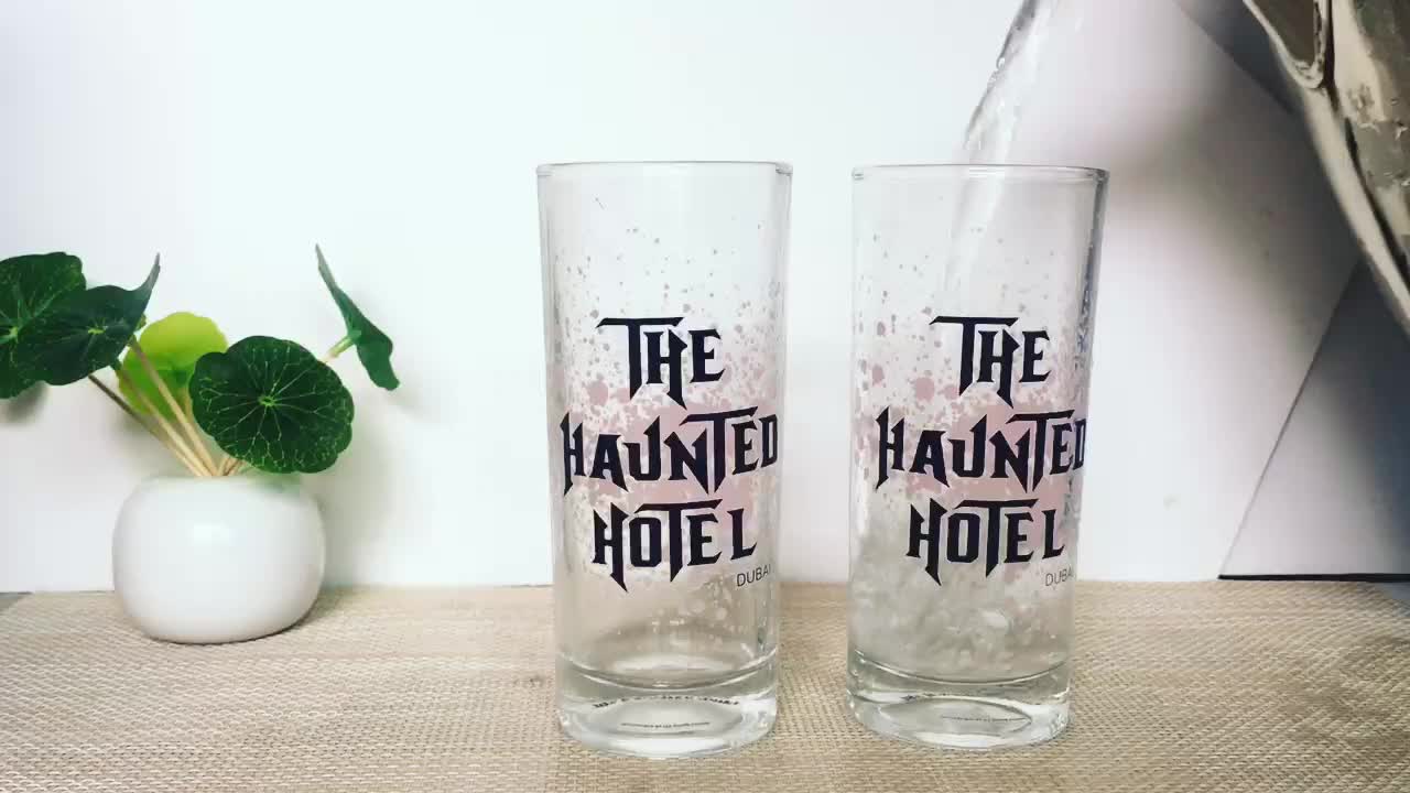 Factory Customize Different Style Color Changing Beer Frosted Glass