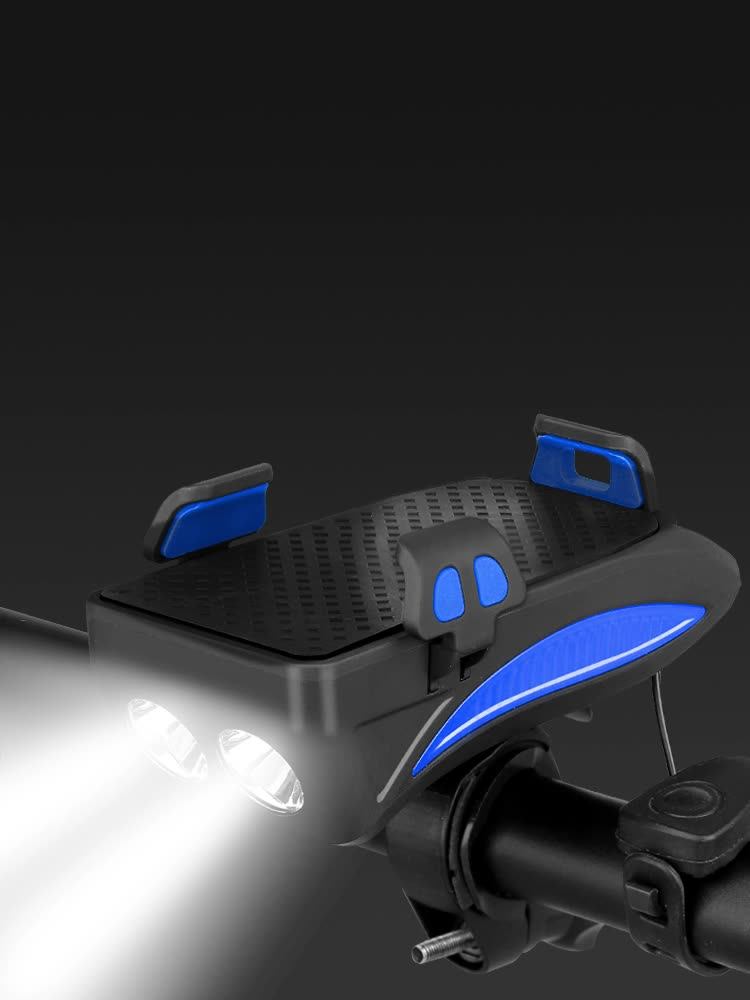 Mole Bicycle Horn Lamp Bike Headlight Phone Holder Bicycle Horn