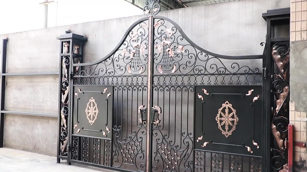 Modern House Wrought Iron Main Gates Designs Simple Gate Electric