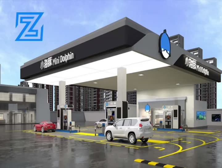 New Car Gas Station Custom Petrol Advertising Equipment Simple Fuel Station Builders Portable