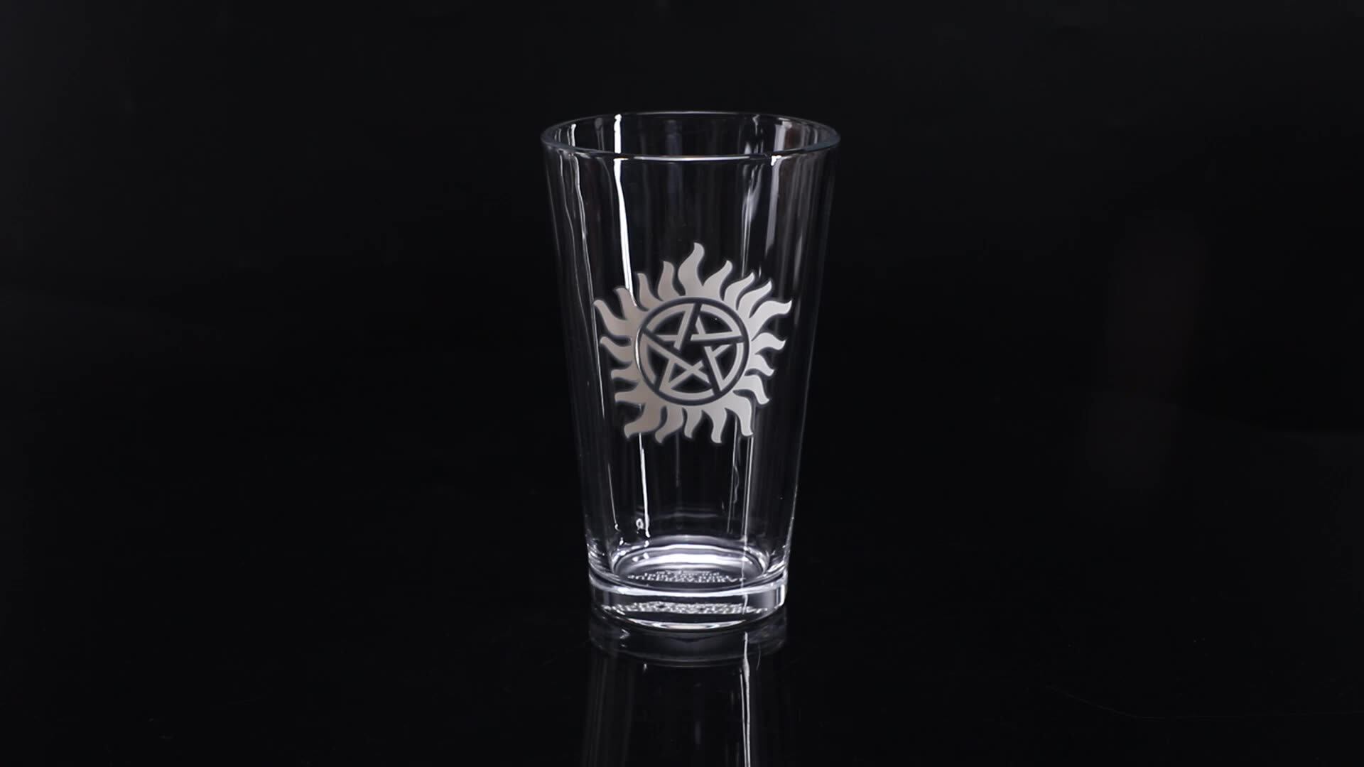 Factory Wholesale 16oz Pint Glass Beer Glass With Nice Custom Etching