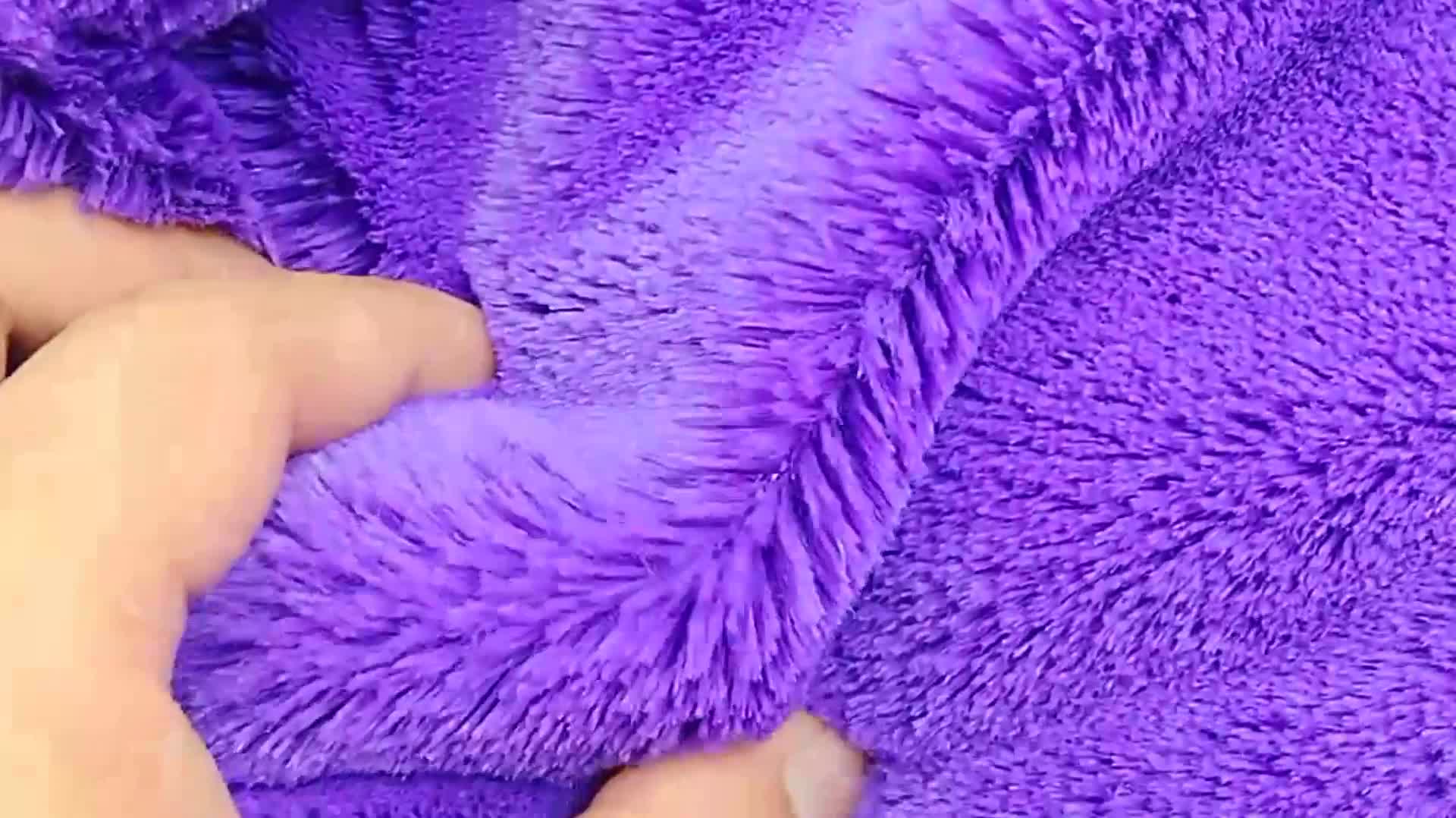 Pv Plush Polyester Fabric Versatile Use in Toys, Garments, Baby