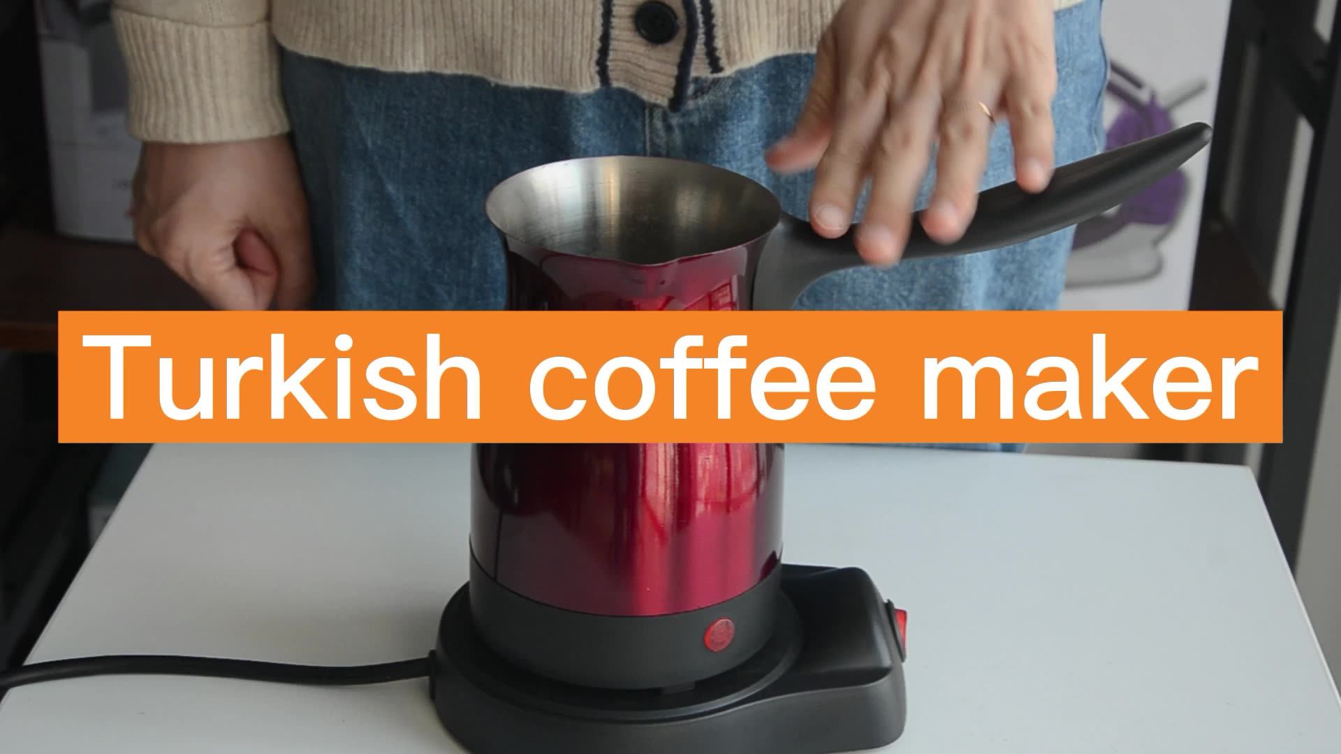 High Quality Turkish Coffee Maker Slender Handle Electric Greek Coffee