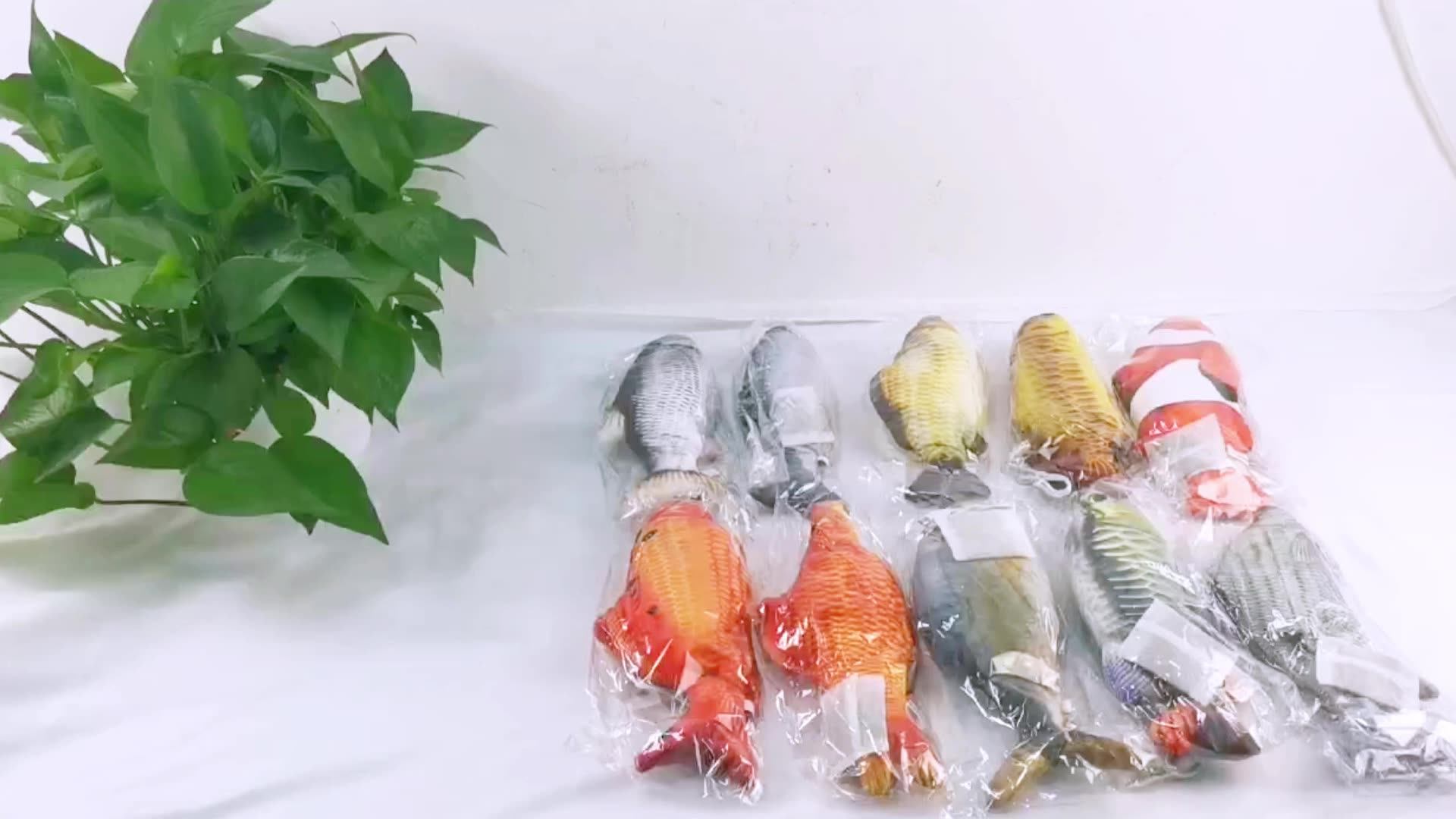 Pet Toys Flopping Fish Moving Cat Kicker Floppy Fish Animal Toy Wiggle