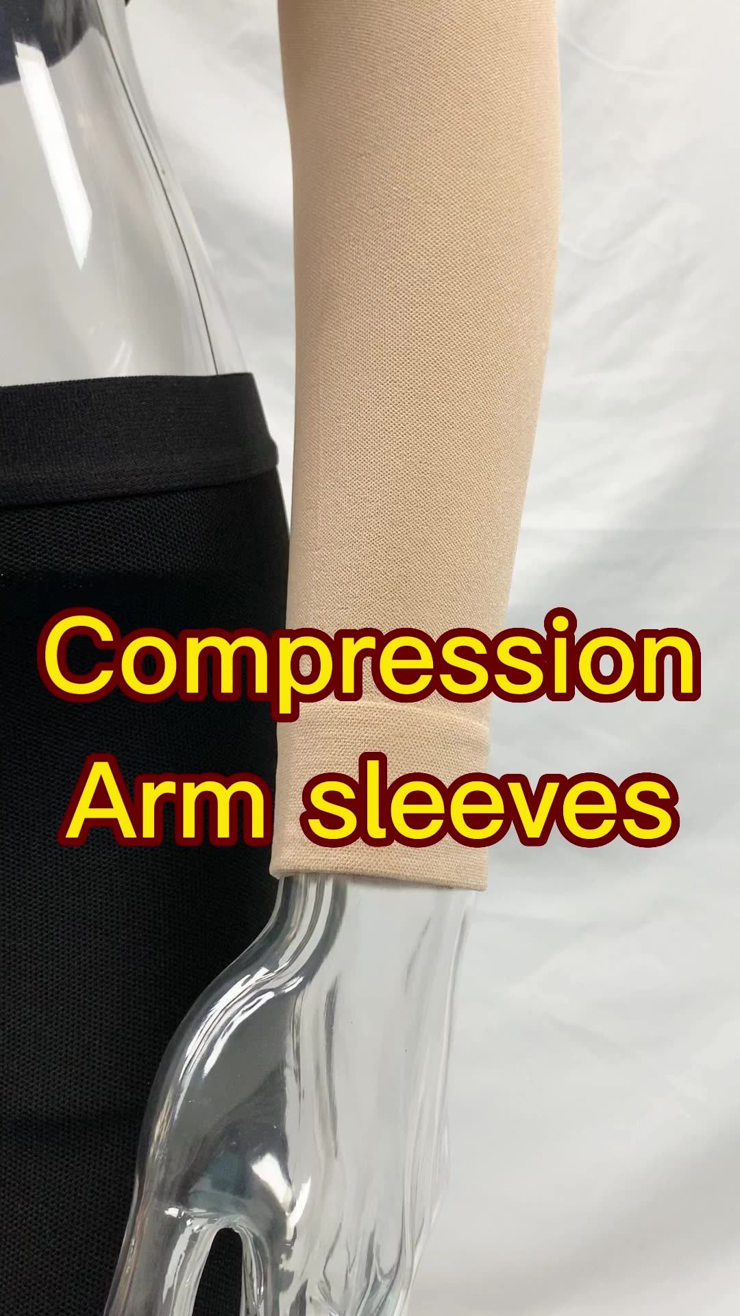 2023 Lymphedema Shaper Compression Arm Sleeves Mastectomy Nylon Black ...