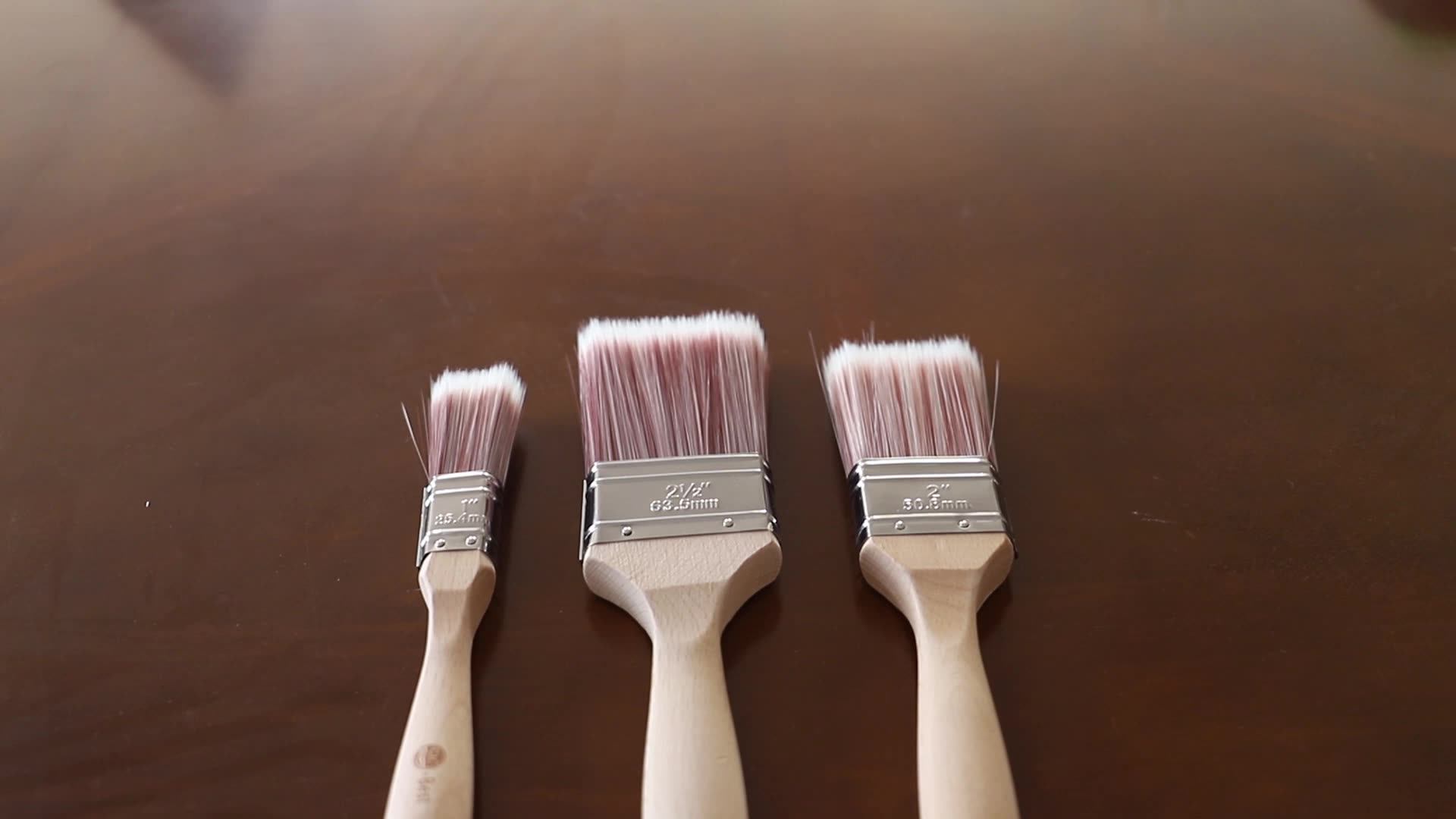 Cic High Quality Professional Paint Brushes Beech Handles 1" 2" 3