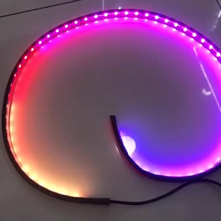 Universal 24v Truck Colorful Flowing Light Rgb Grille Neon Warning